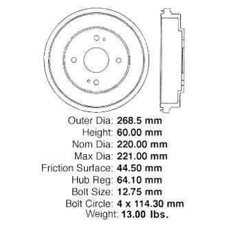 iD Select® - Rear Brake Drum