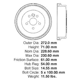 iD Select® - Rear Brake Drum