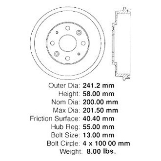 iD Select® - Rear Brake Drum