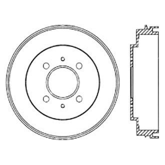 iD Select® 123-46021 - Rear Brake Drum