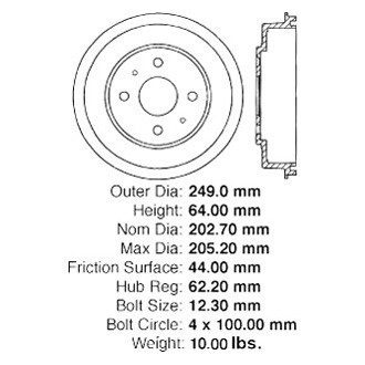 iD Select® - Rear Brake Drum