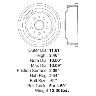 iD Select® - Rear Brake Drum