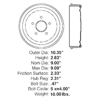 iD Select® - Rear Brake Drum