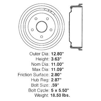 iD Select® - Rear Brake Drum