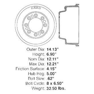 iD Select® - Rear Brake Drum