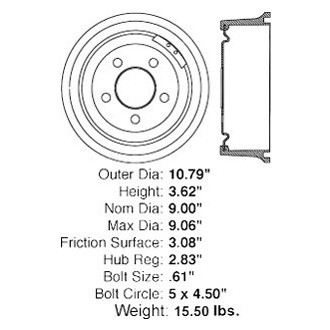 iD Select® - Rear Brake Drum