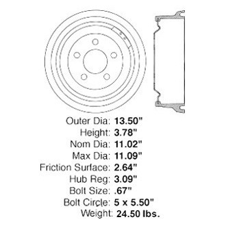 iD Select® - Rear Brake Drum