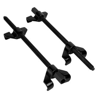 iD Select® - 2 Pieces Black Chrome Vanadium Steel Adjustable Coil Spring Compressors