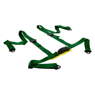 iD Select® - 4-Point Seat Belt with Buckle Adjuster, Green