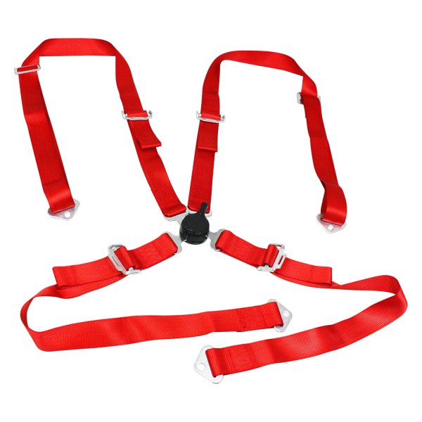 iD Select® - 4-Point Seat Belt with Camlock Adjuster, Red