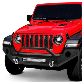 iD Select® - Full Width Front Winch Modular Bumper with Hoop