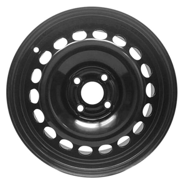 iD Select® - 15 x 6 18-Hole Black Steel Factory Wheel (New OEM Replica)