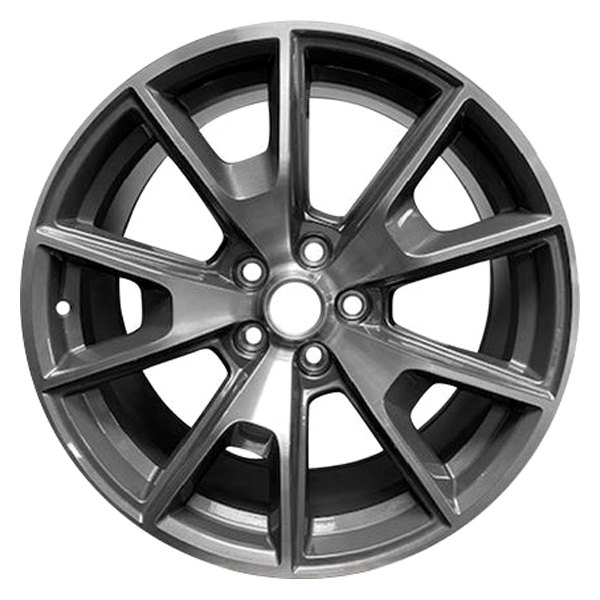 iD Select® - 19 x 9 5 V-Spoke Charcoal with Machined Face Alloy Factory Wheel (New OEM Surplus)