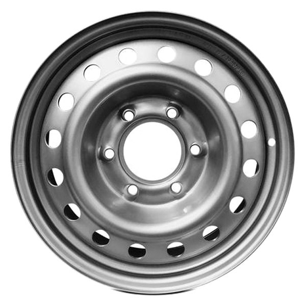 iD Select® - 16 x 7 16-Hole Silver Steel Factory Wheel (New OEM Replica)