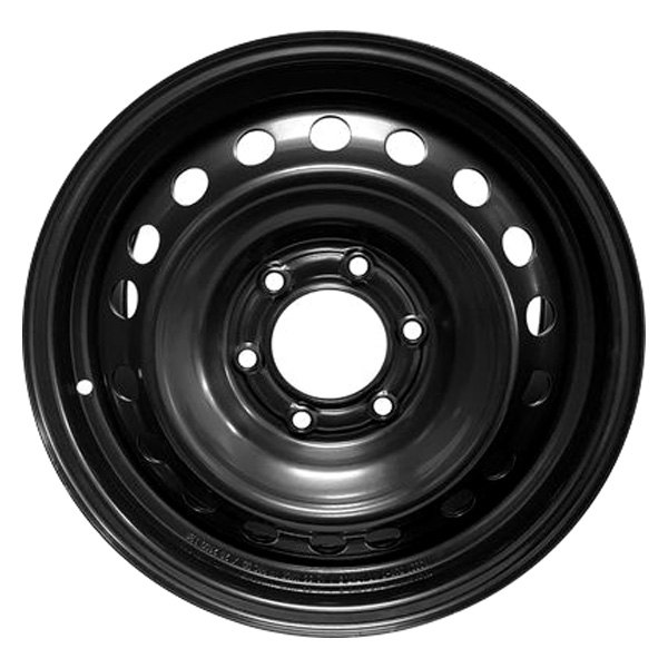 iD Select® - 17 x 7.5 18-Hole Black Steel Factory Wheel (New OEM Replica)