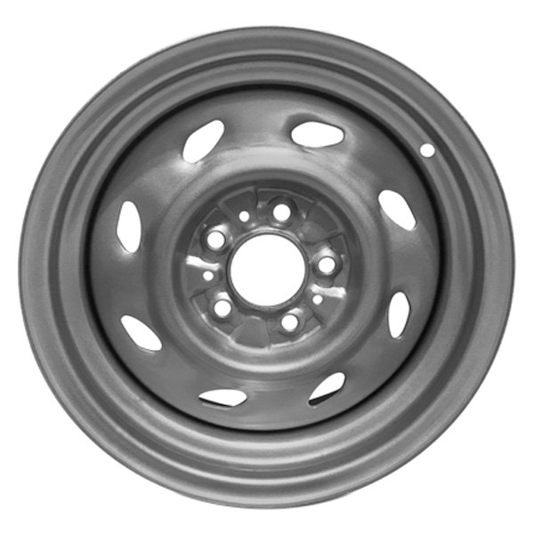 iD Select® - 15 x 6 8-Slot Silver Steel Factory Wheel (New OEM Replica)