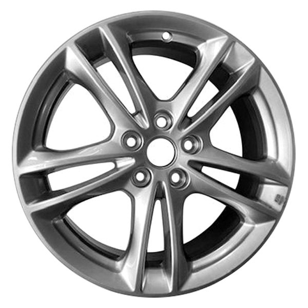 iD Select® - 17 x 7.5 Double 5-Spoke Hyper Silver Alloy Factory Wheel (New OEM Surplus)