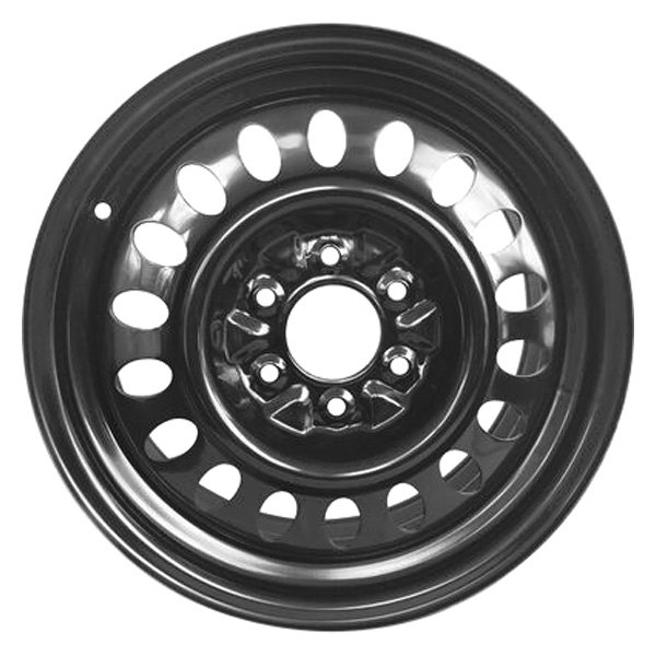 iD Select® - 17 x 7 18-Slot Black Steel Factory Wheel (New OEM Replica)
