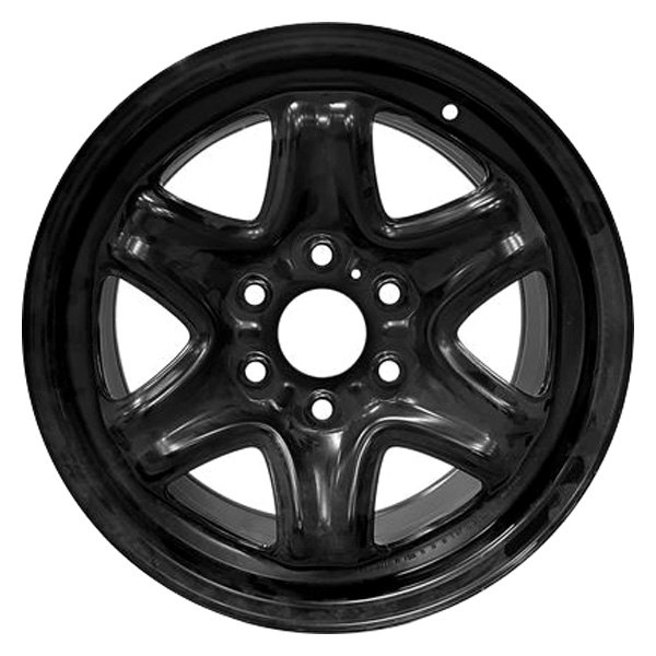 iD Select® - 17 x 7.5 6 I-Spoke Black Steel Factory Wheel (New OEM Surplus)