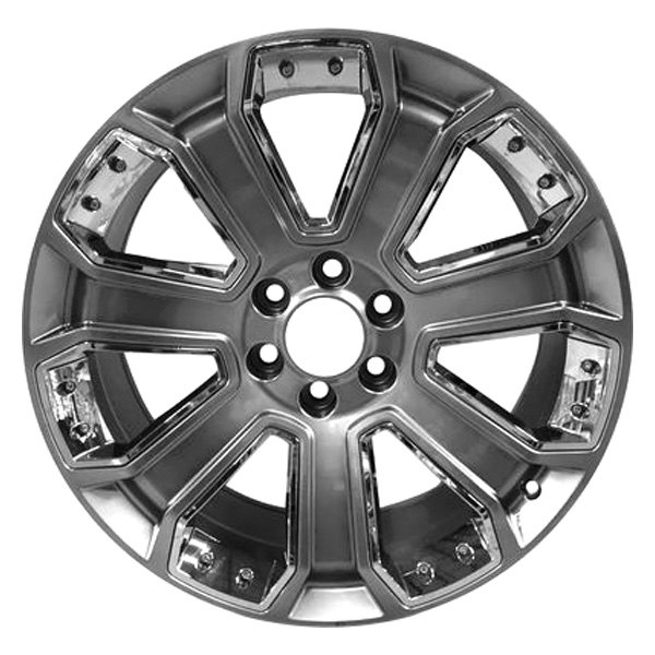 iD Select® 560-5660-3 - 7 I-Spoke Silver with Chrome Inserts 22x9 Alloy ...