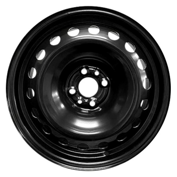 iD Select® - 16 x 6.5 18-Hole Black Steel Factory Wheel (New OEM Replica)