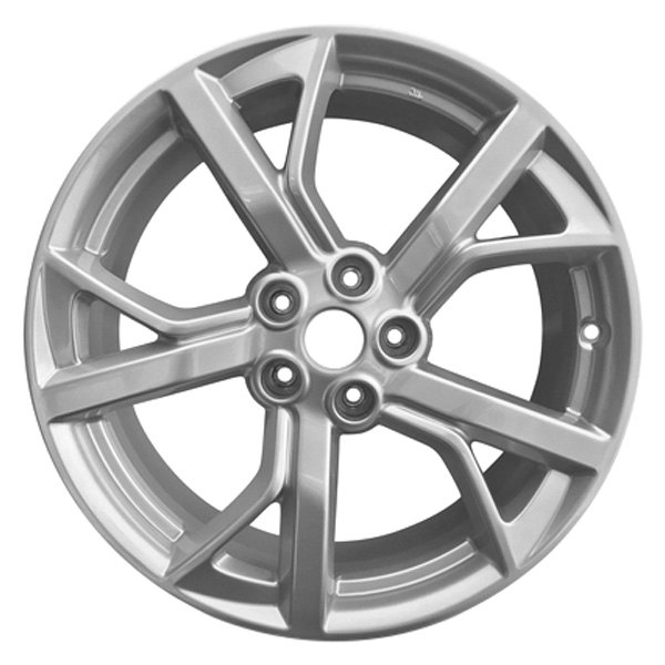 iD Select® - 19 x 8 5 Double Spiral-Spoke Silver Alloy Factory Wheel (New OEM Replica)