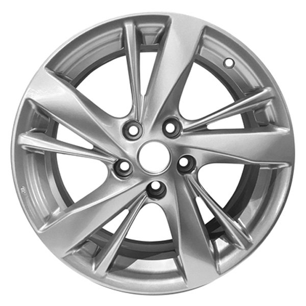 iD Select® - 17 x 7.5 5 Double Spiral-Spoke Silver Alloy Factory Wheel (New OEM Replica)