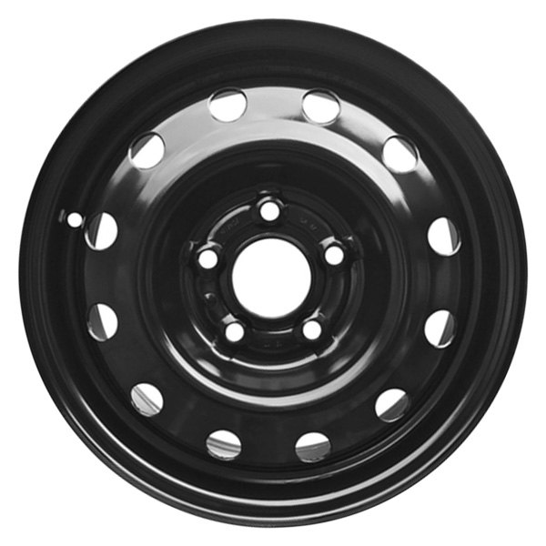 iD Select® - 15 x 5.5 12-Hole Black Steel Factory Wheel (New OEM Replica)