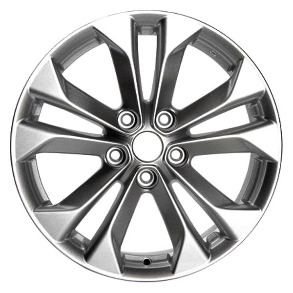 iD Select® - 17 x 7 5 V-Spoke Silver Alloy Factory Wheel (New OEM Replica)