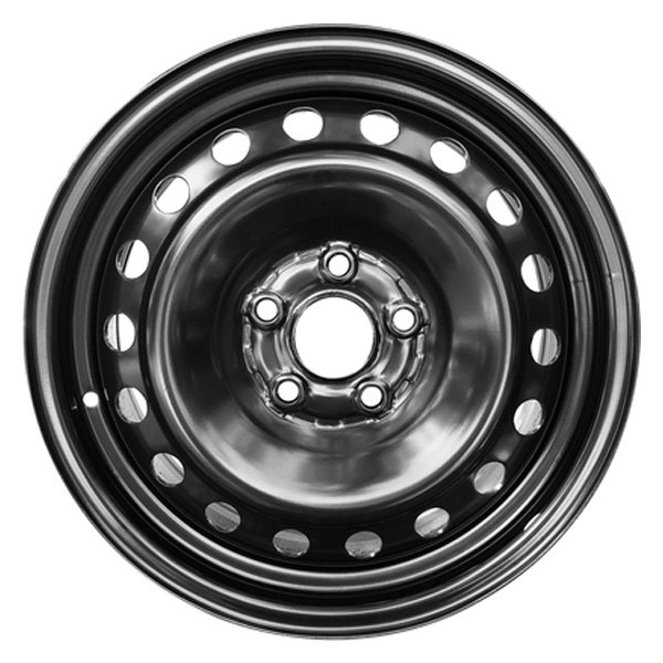 iD Select® - 17 x 7 18-Hole Black Steel Factory Wheel (New OEM Replica)