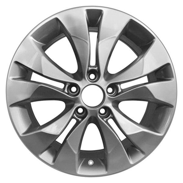 iD Select® - 17 x 6.5 5 V-Spoke Silver Alloy Factory Wheel (New OEM Replica)