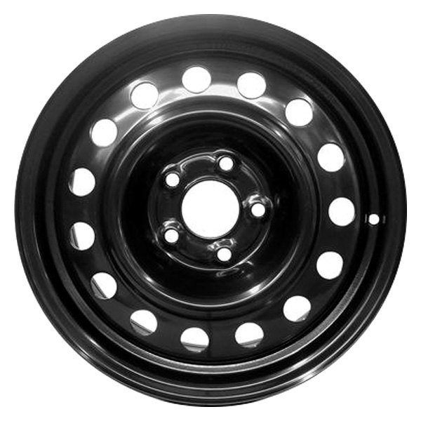 iD Select® - 16 x 6 15-Slot Black Steel Factory Wheel (New OEM Replica)