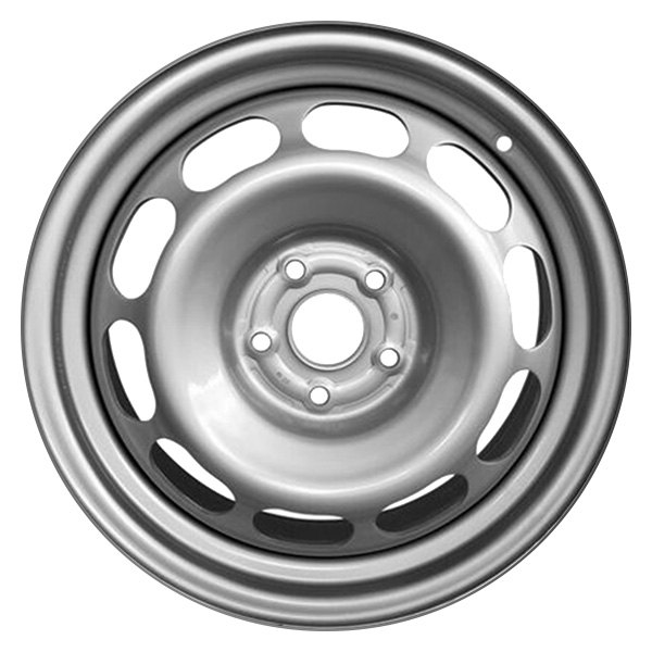 iD Select® - 17 x 6.5 10-Slot Silver Steel Factory Wheel (New OEM Replica)