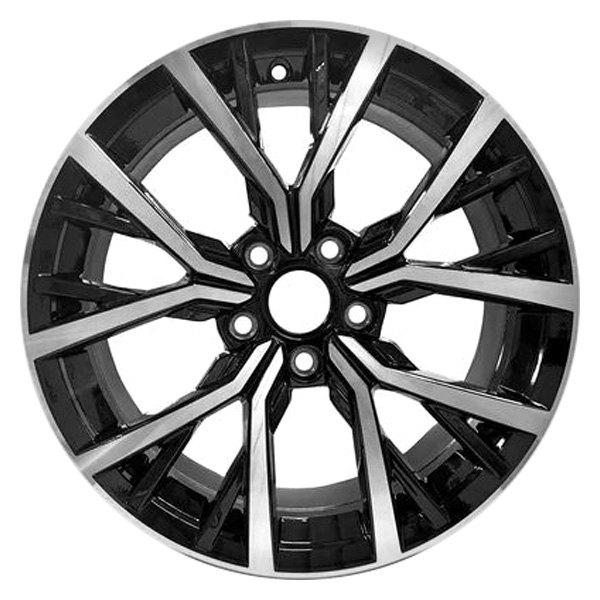 iD Select® - 17 x 7 Multi 5-Spoke Black with Machined Face Alloy Factory Wheel (New OEM Replica)