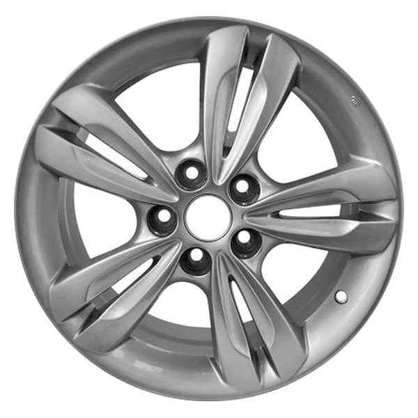iD Select® - 17 x 6.5 Double 5-Spoke Silver Alloy Factory Wheel (New OEM Replica)