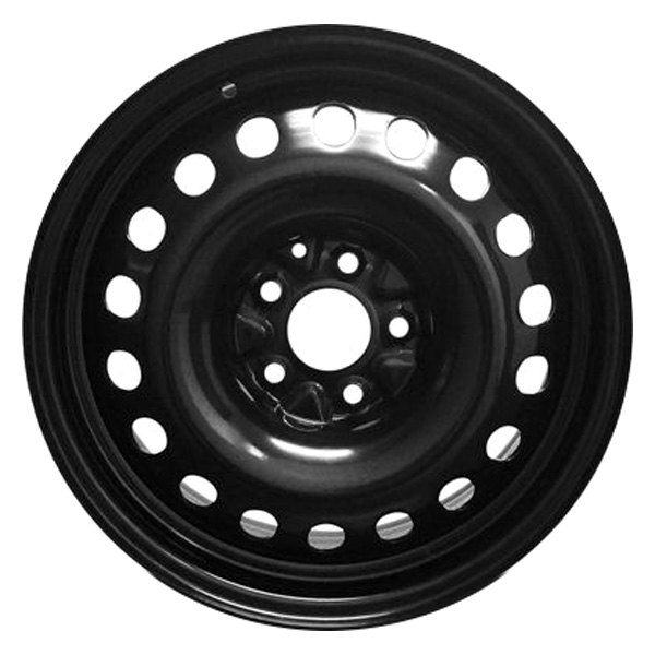 iD Select® - 17 x 6.5 18-Hole Black Steel Factory Wheel (New OEM Replica)
