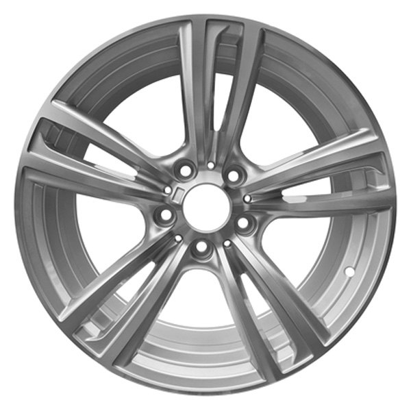 iD Select® - 18 x 8 Double 5-Spoke Silver Machine Face Alloy Factory Wheel (New OEM Replica)