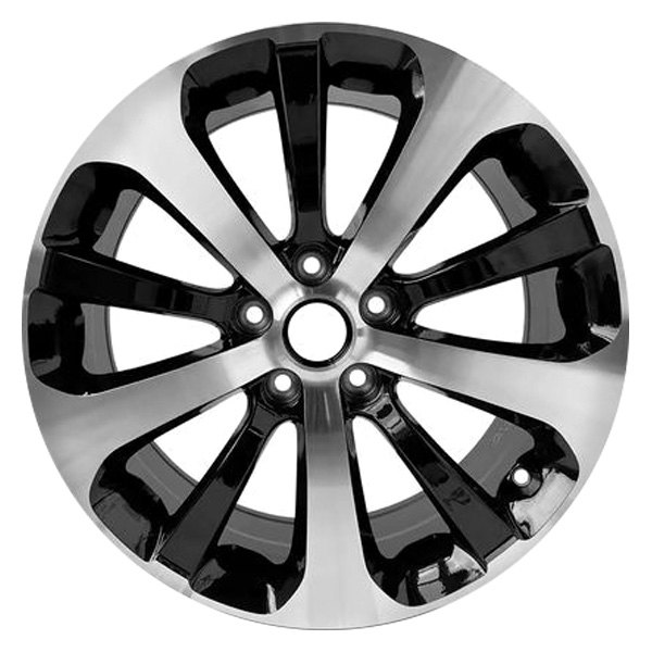 iD Select® - 18 x 7.5 10 I-Spoke Black with Machined Face Alloy Factory Wheel (New OEM Replica)