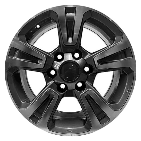iD Select® - 17 x 7.5 Double 5-Spoke Gunmetal with Machine Face Alloy Factory Wheel (New OEM Replica)
