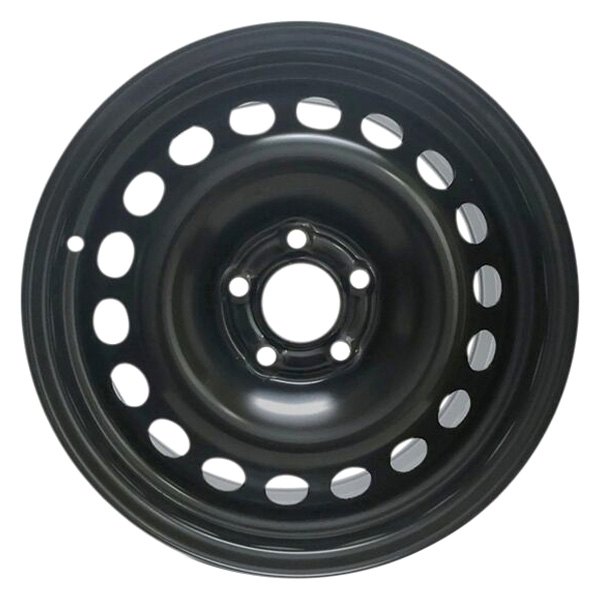 iD Select® - 16 x 7 18-Hole Black Steel Factory Wheel (New OEM Replica)