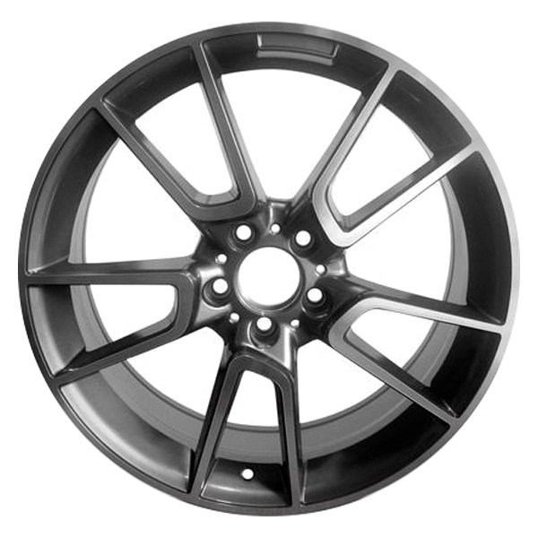 iD Select® - 19 x 8.5 5 V-Spoke Gunmetal with Machined Face Alloy Factory Wheel (New OEM Replica)
