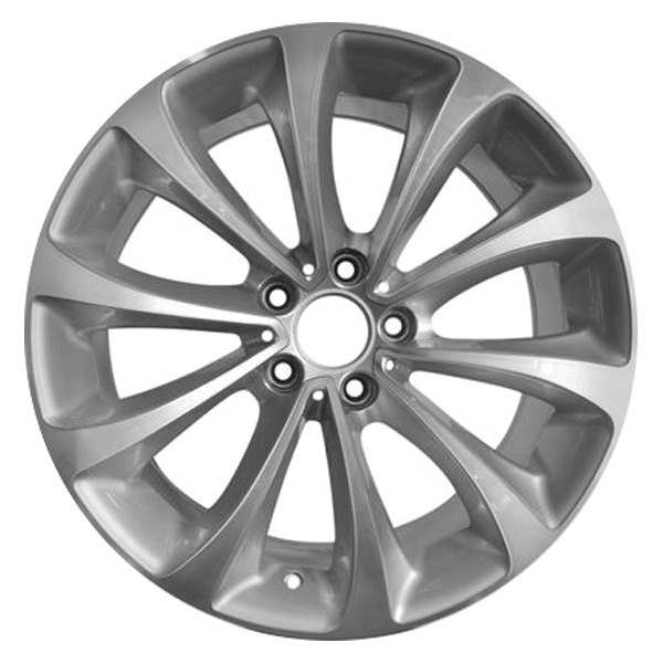 iD Select® - 19 x 8.5 10 Spiral-Spoke Silver with Machined Face Alloy Factory Wheel (New OEM Replica)