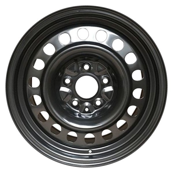 iD Select® - 17 x 7.5 18-Hole Black Steel Factory Wheel (New OEM Replica)