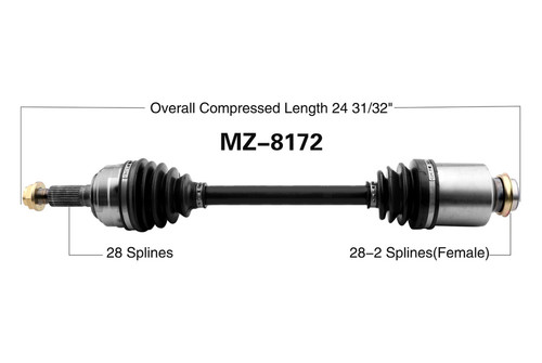 iD Select® MZ-8172 - Front Passenger Side CV Axle Shaft