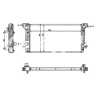 iD Select® - Crossflow Engine Coolant Radiator