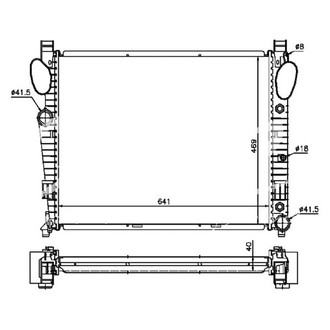 iD Select® - Crossflow Engine Coolant Radiator