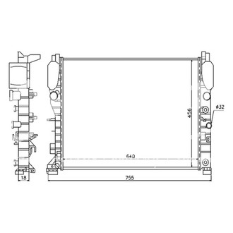iD Select® - Crossflow Engine Coolant Radiator