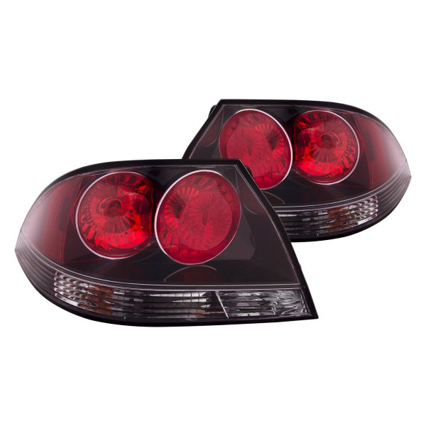 iD Select® - Black/Red Euro Tail Lights, Mitsubishi Lancer
