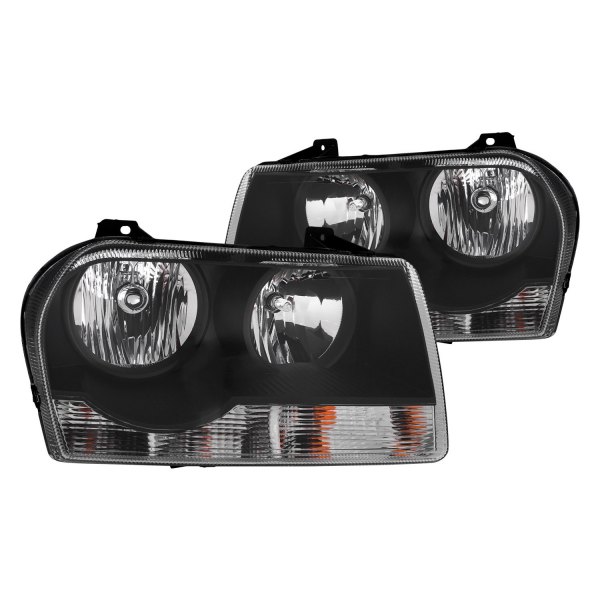 iD Select® - Driver and Passenger Side Chrome Euro Headlights, Chrysler 300