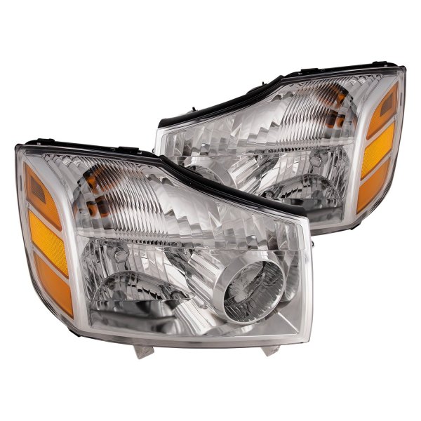 iD Select® - Driver and Passenger Side Chrome Euro Headlights